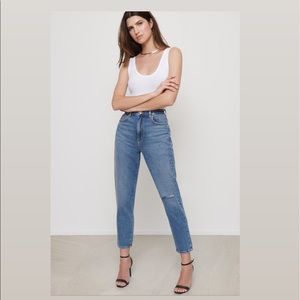 High-wasted Mom jeans